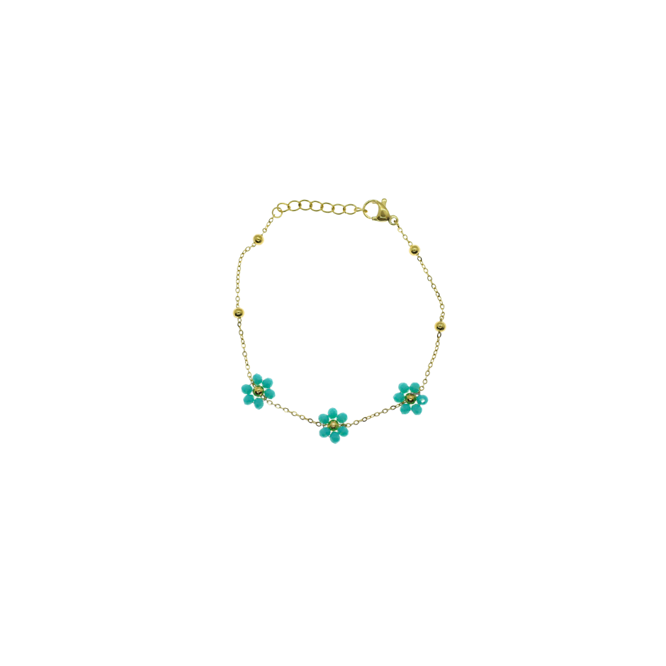 PULSERA MARGARITAS BLUE