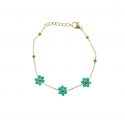 PULSERA MARGARITAS BLUE