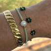 PULSERA MARGARITAS (GREEN)