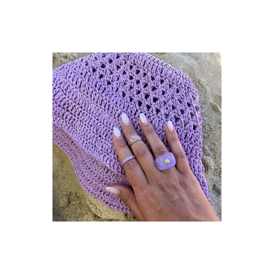 ANILLO WIDE LILAC